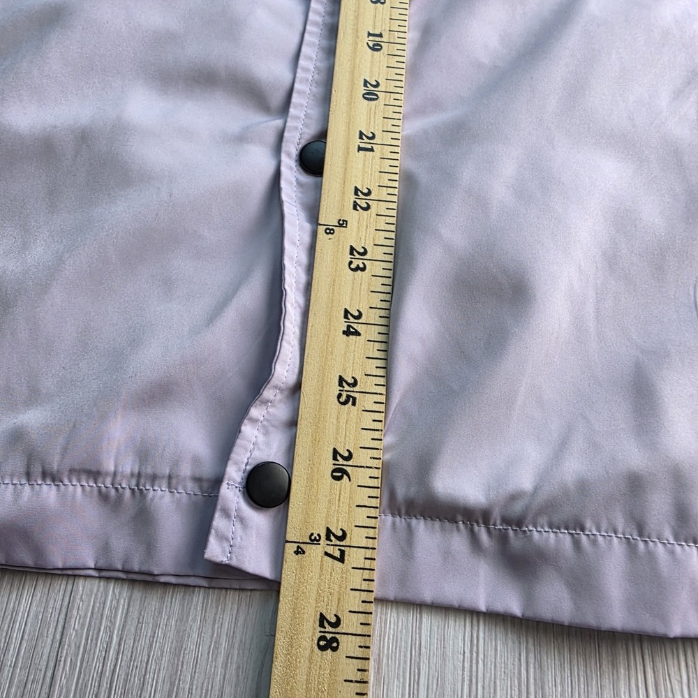 Devil's Advocate Women's Jacket Lavender Coach  M Pastel Snap Front‎ Lightweight - Picture 6 of 9